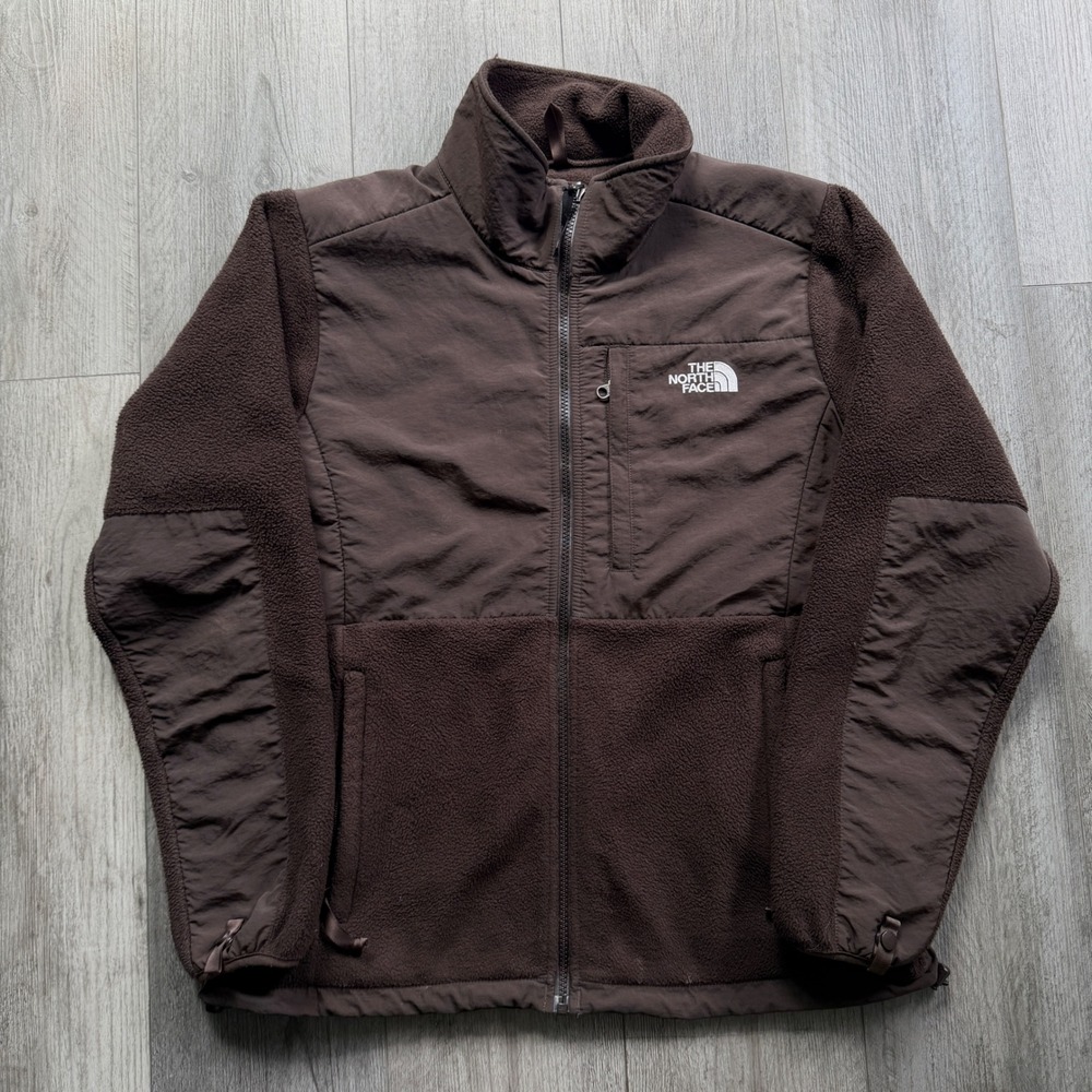 The North Face Denali 2 Fleece Jacket Womens L Brown Polartec Full Zip Hiking
